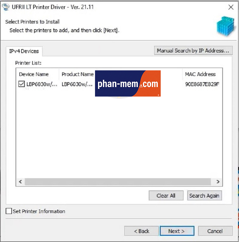 Hướng dẫn cài Driver máy in Canon LBP6030W