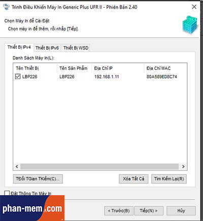 Các bước cài đặt Driver máy in Canon LBP 223DW