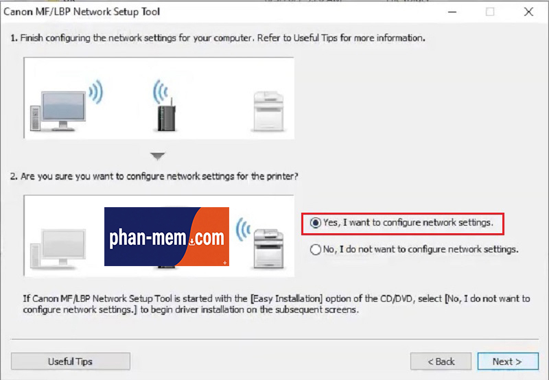 Hướng dẫn kết nối WiFi cho máy in Canon LBP6030W