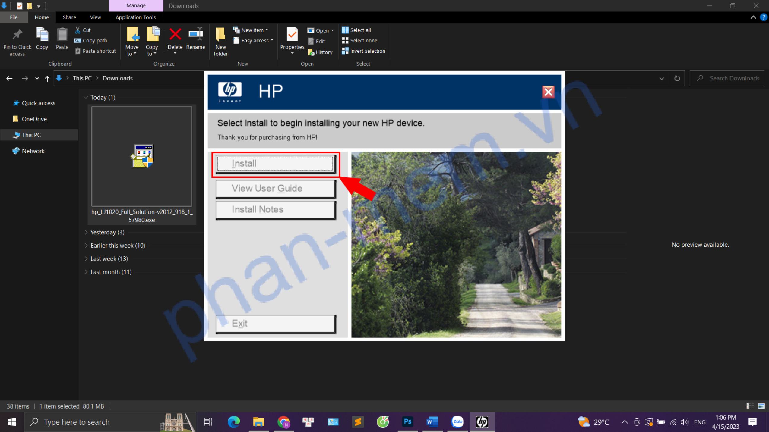 cai dat may in hp laserjet 1020 1 images 1