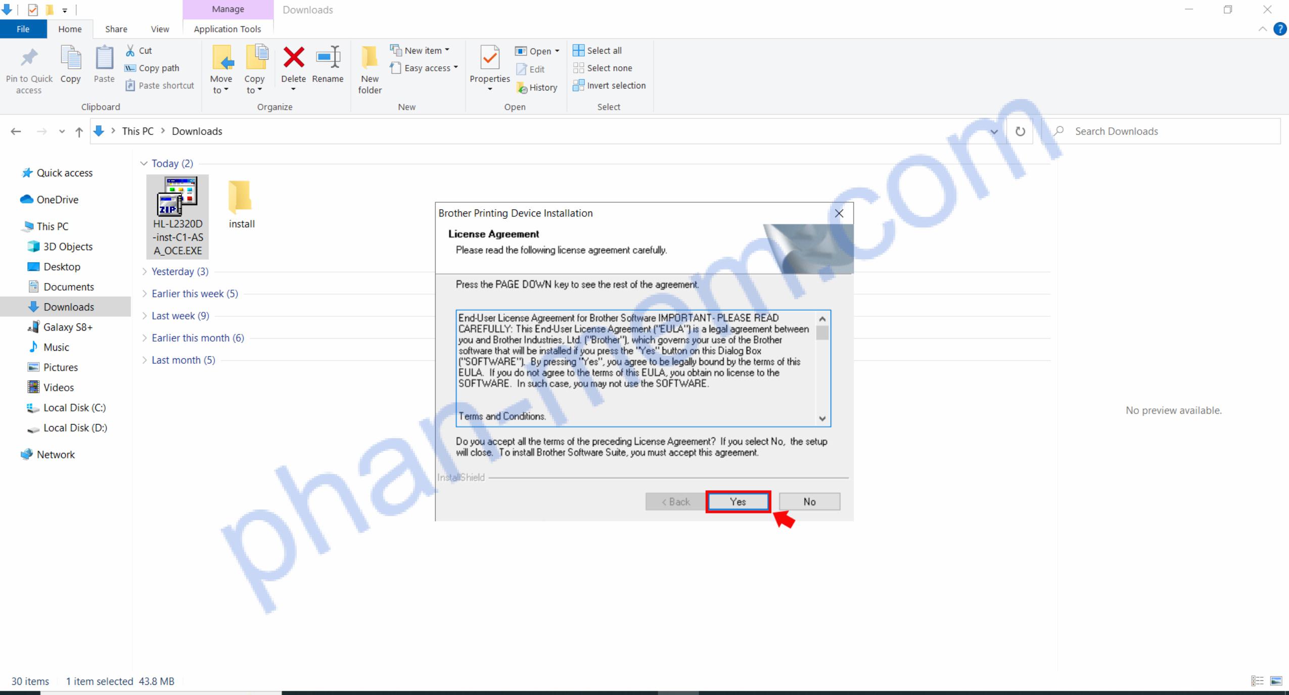 huong dan cai dat driver may in brother hl l2321d 1 1 hinh anh 2