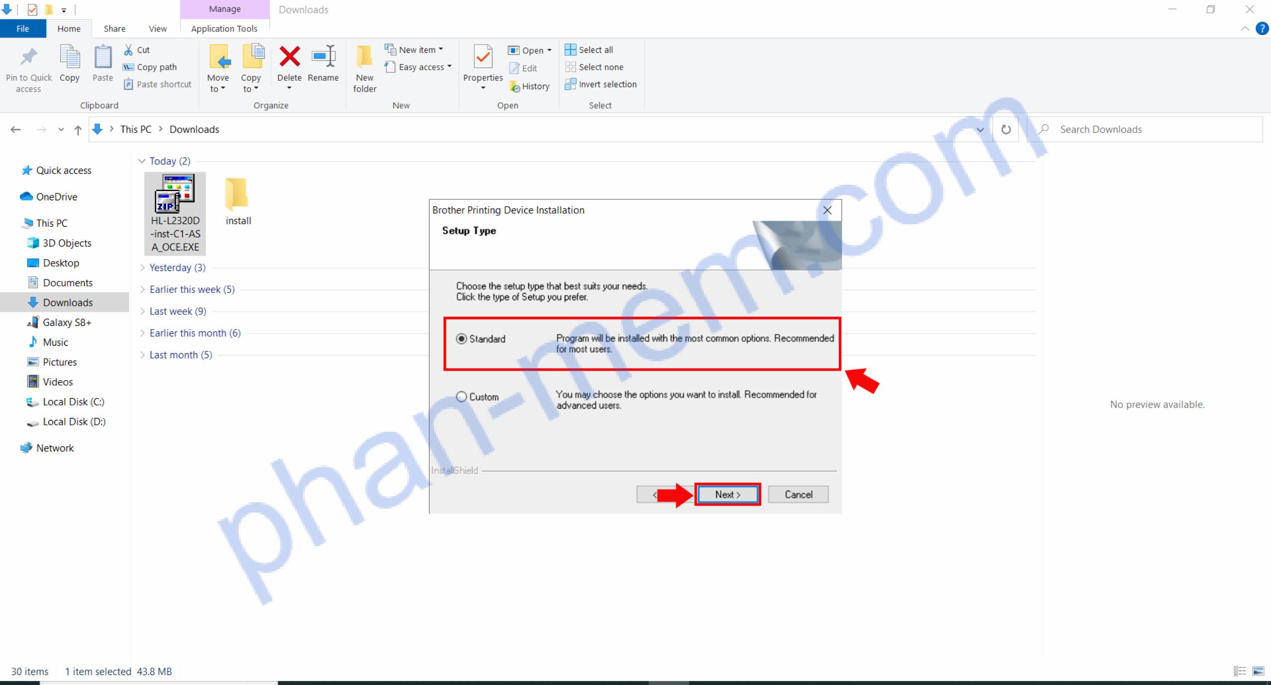 huong dan cai dat driver may in brother hl l2321d 1 1 hinh anh 3